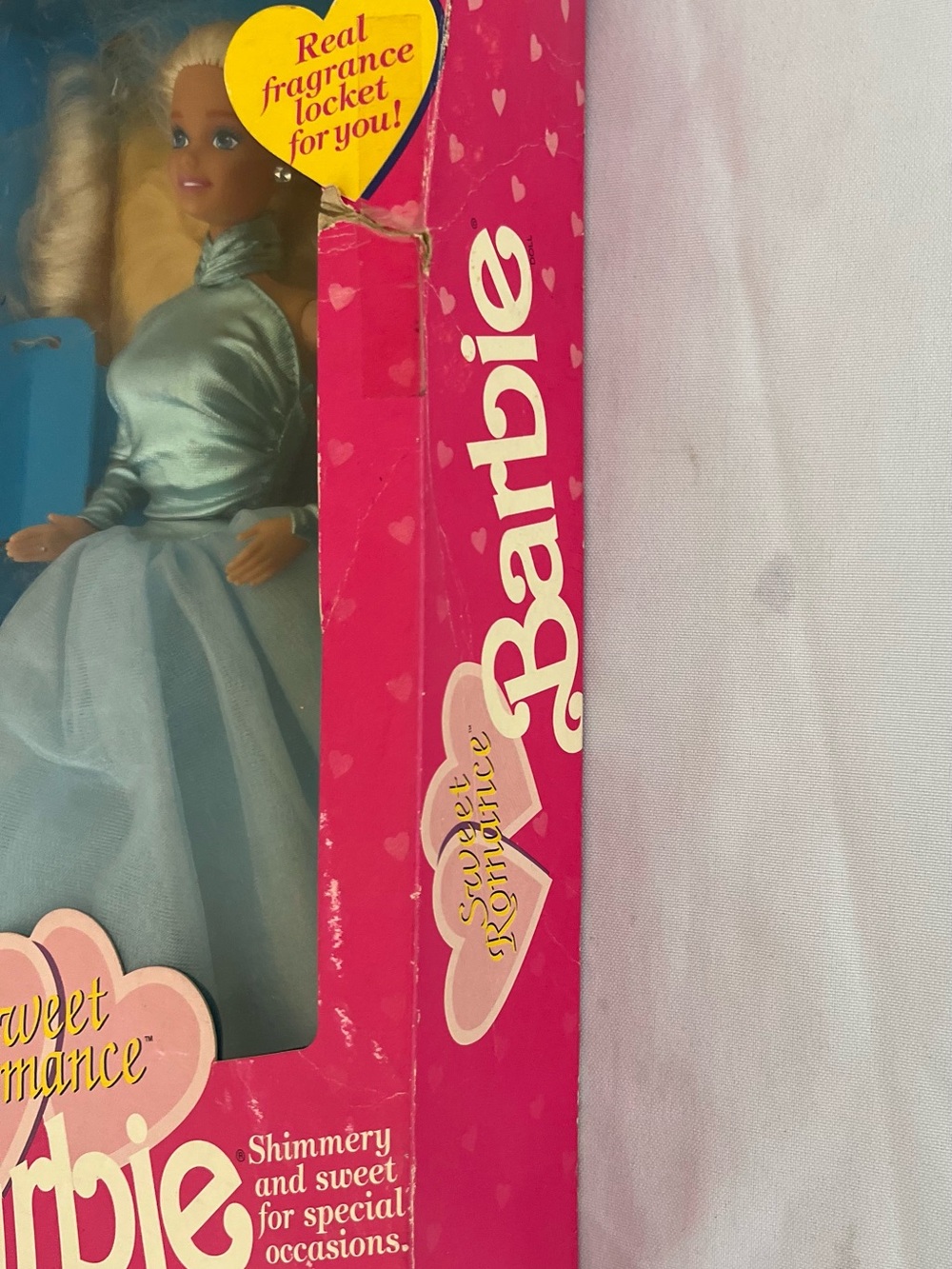 Vintage 1991 Sweet Romance Barbie in Shimmery Pale Blue Ball Gown - Picture 7 of 10
